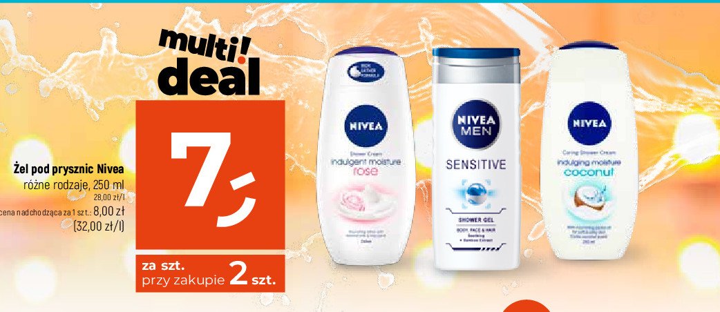 Żel pod prysznic indulgent moisture coconut Nivea promocja