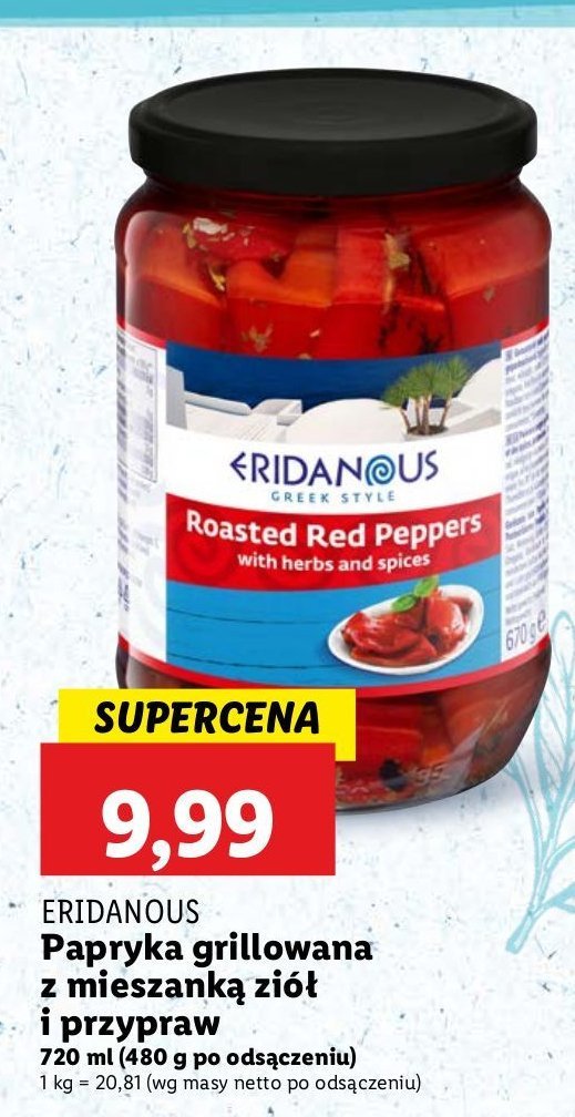 Czerwone papryczki Eridanous promocja