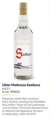 Likier Madruzzo Sambuca promocja w Makro