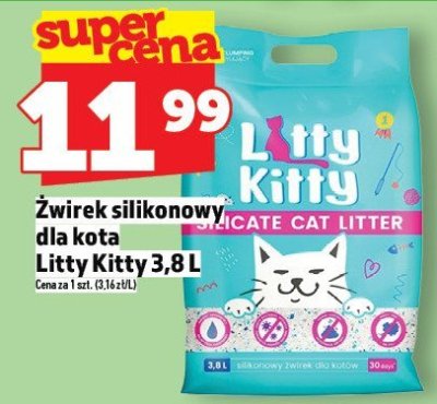 Żwirek silikonowy dla kota Litty Kitty 3,8L promocja w TOPAZ