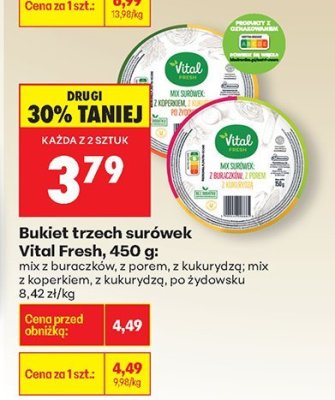 Bukiet trzech surówek Vital Fresh, 450 g promocja w Biedronka