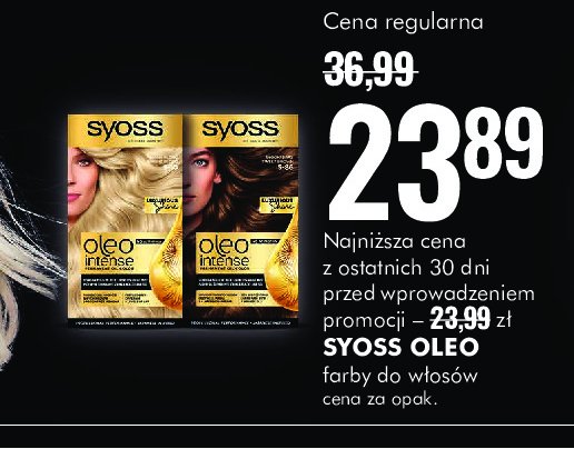 Krem koloryzujący 5-86 słodki brąz Syoss oleo intense promocja