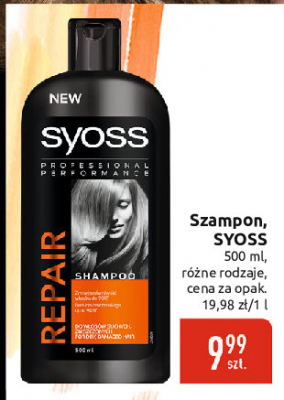 Szampon do w艂os贸w repair Syoss professional performance promocja