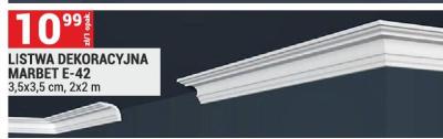 Listwa dekoracyjna MARBET E-42 3,5x3,5 cm, 2x2 m promocja w Merkury Market