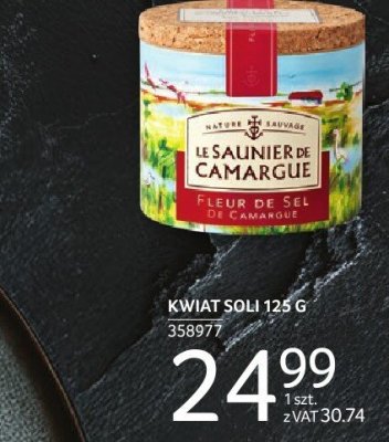 Sól Fleur de Sel de Camargue Saunier 125 g promocja w Selgros