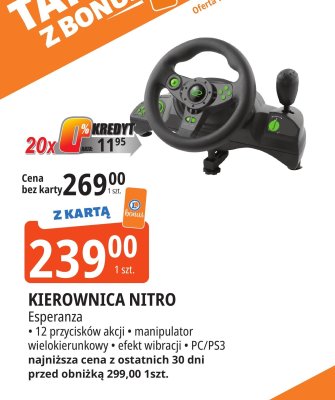 Kierownica Nitro Esperanza promocja w Leclerc