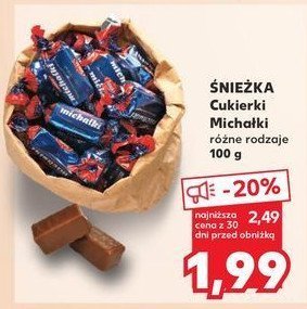 Cukierki Śnieżka michałki promocja