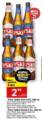 Piwo Tyskie Zero 0,0%, 500 ml promocja w Twój Market