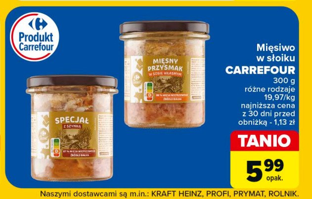 Mięsny przysmak Carrefour promocja