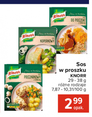 Sos koperkowy Knorr menu ze smakiem promocja