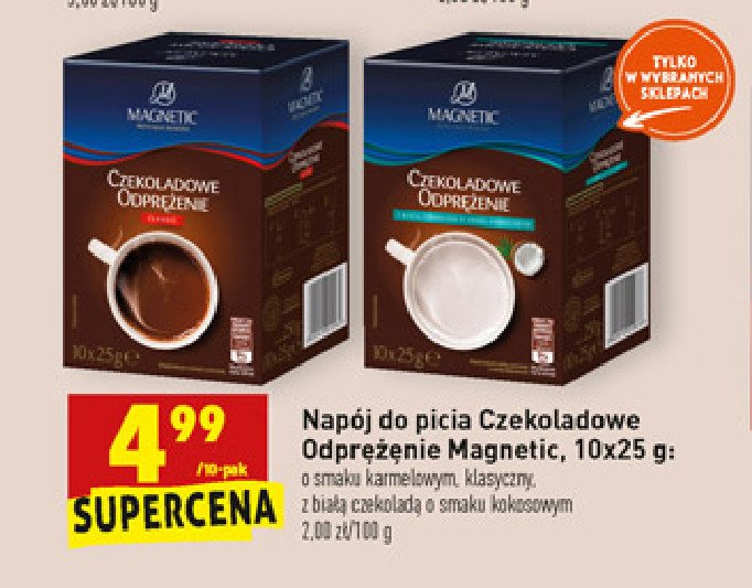 Nap贸j o smaku kokosowym Magnetic czekoladowe odpr臋偶enie promocja