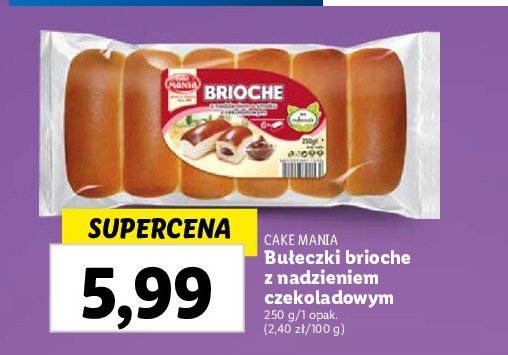 Bu艂eczki brioche z nadzieniem czekoladowym Cake mania promocja