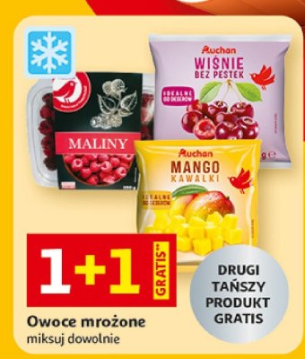 Owoce mrożone promocja w Auchan