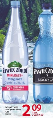 Woda Żywiec Zdrój Minerals+ Magnez 1,2L promocja w Selgros