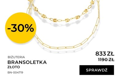Bransoletka złoto promocja w Briju