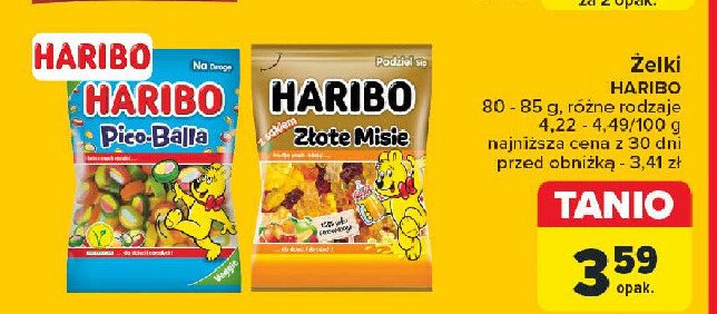 Żelki Haribo złote misie promocja