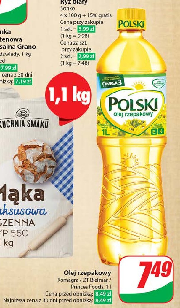 Olej rzepakowy Polski promocja w Dino