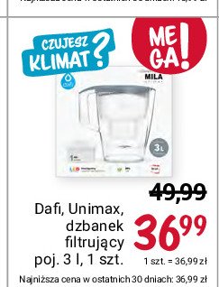 Dzbanek filtrujący unimax 3 l Dafi promocja