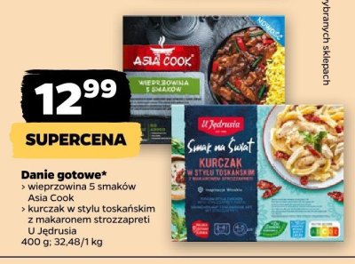 Danie gotowe kurczak w stylu toskańskim z makaronem strozzapreti  promocja w Netto