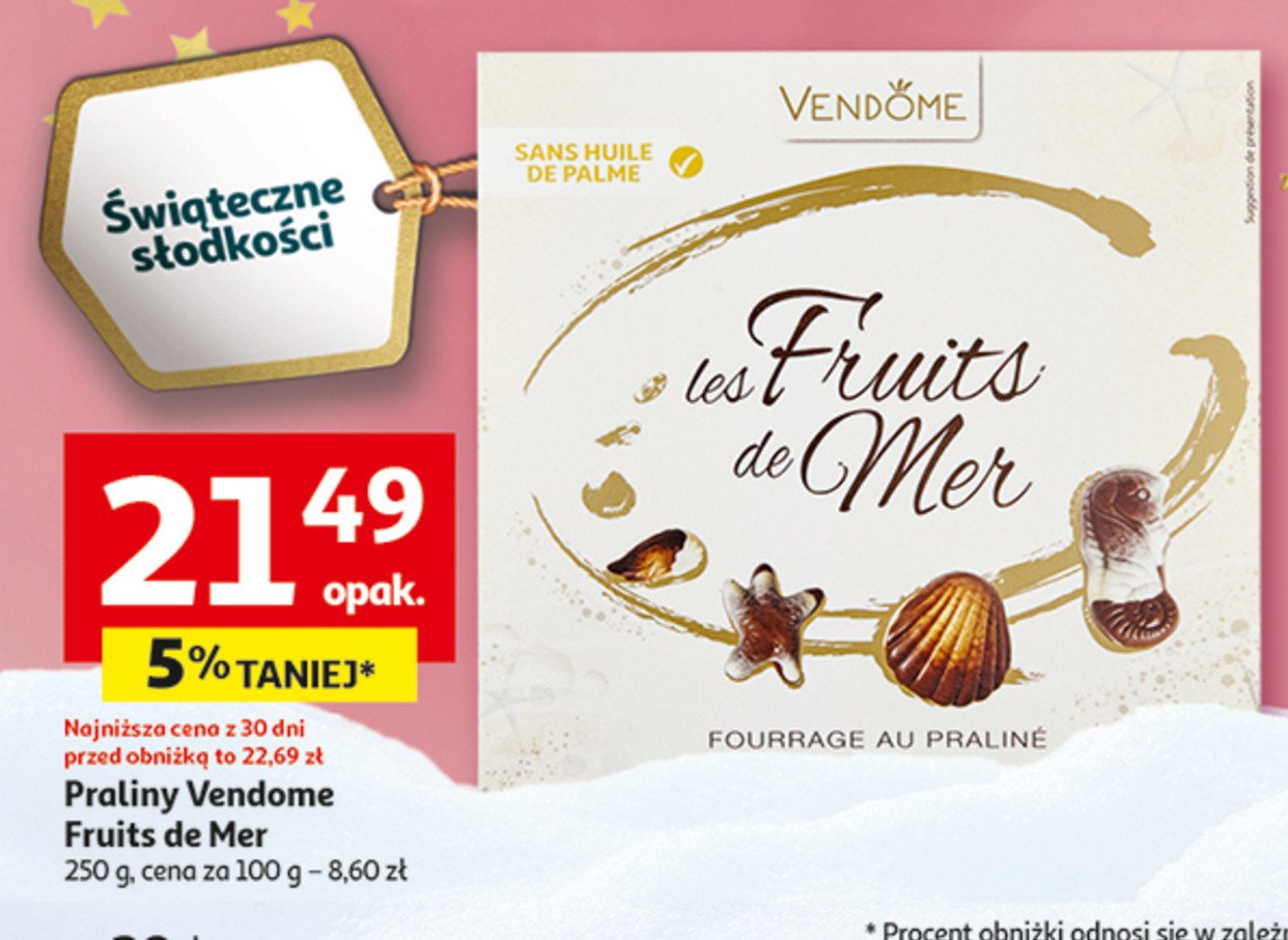 Praliny fruits de mer Vendome promocja