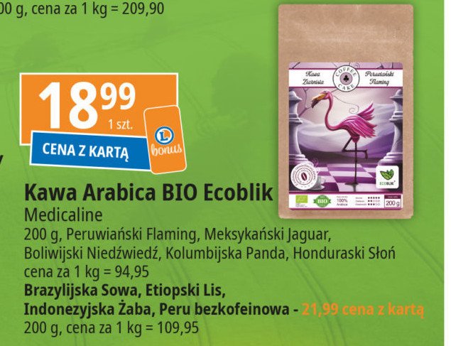 Kawa indonezyjska żaba Ecoblik promocja