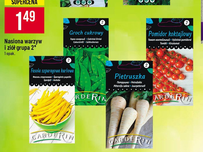 Groch nasiona Garderin promocja