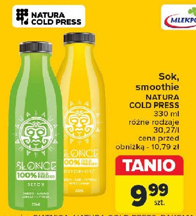 Smoothie keen for green? Natura cold press promocja w Carrefour