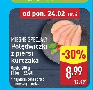 Polędwiczki z kurczaka Mięsne specjały zawsze świeże (aldi) promocja w Aldi