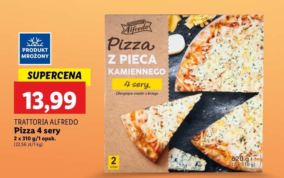 Pizza 4 sery Trattoria alfredo promocja