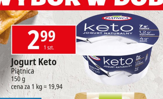 Jogurt naturalny keto Piątnica promocja