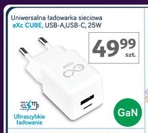 Ładowarka sieciowa cube usb-a i usb-c Exc promocja