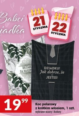 Koc polarowy z krótkim włosiem, 1 szt. promocja w Twój Market