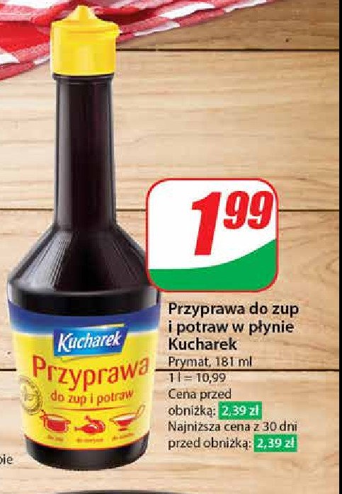 Przyprawa w p艂ynie Kucharek promocja