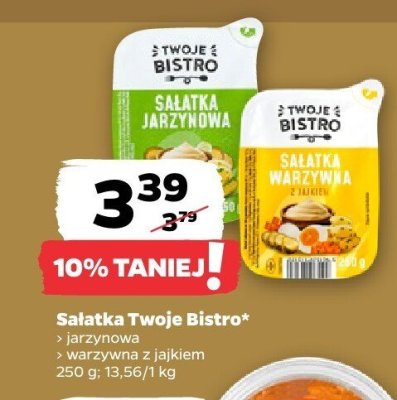 Sałatka warzywna z jajkiem promocja w Netto