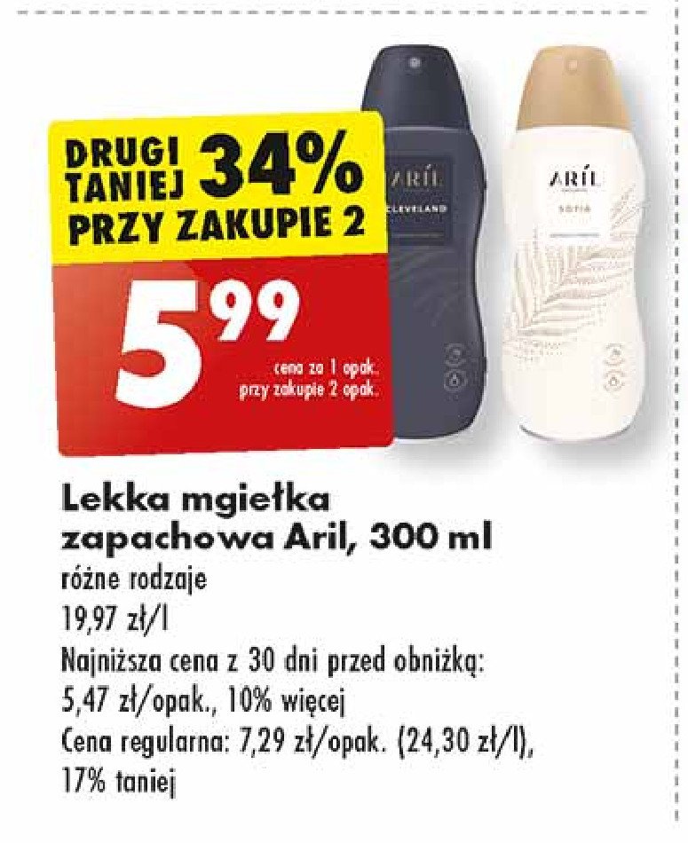 Odświeżacz powietrza sofia Aril promocja w Biedronka