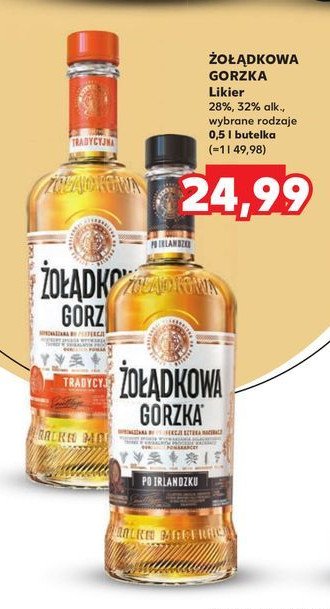 Wódka Żołądkowa gorzka po irlandzku promocja