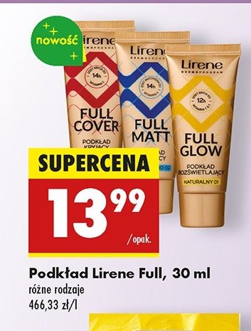 Podkład kryjący naturalny Lirene promocja w Biedronka