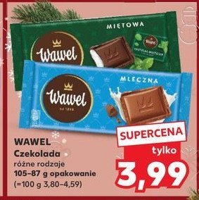 Czekolada Wawel mleczna promocja w Kaufland