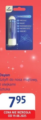 Sztyfty do nosa miętoWy Depan z olejkami promocja w Drogerie DM