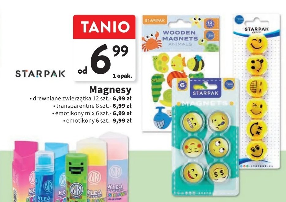 Magnesy emotikony mix Starpak promocja