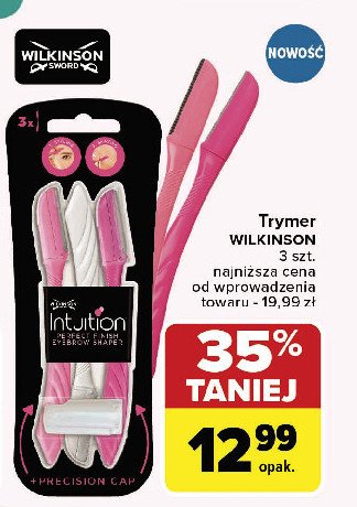 Trymer do brwi WILKINSON INTUITION PERFECT FINISH promocja w Carrefour