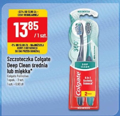 Szczoteczka Colgate Deep Clean średnia  promocja w POLOmarket