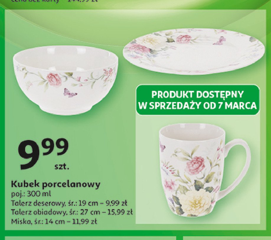 Miska porcelanowa 14 cm promocja w Auchan