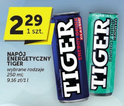 Napój energetyczny Tiger promocja w Groszek