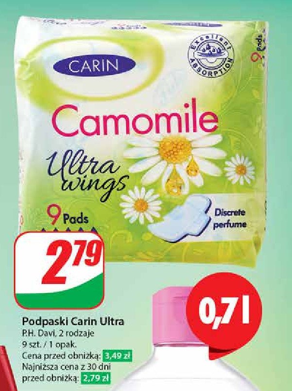 Podpaski camomile CARIN promocja