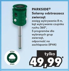 Odstraszacz zwierząt z czujnikiem ruchu Parkside promocja