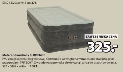 Materac dmuchany FLODENGE promocja w Jysk