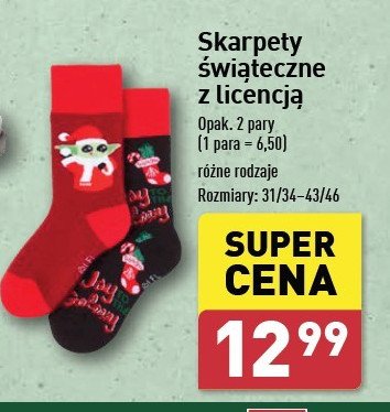 Skarpety z motywem świątecznym promocja