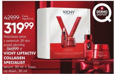 VICHY LIFTACTIV COLLAGEN SPECIALIST serum 30 ml + krem na dzień 50 ml promocja w Super-Pharm