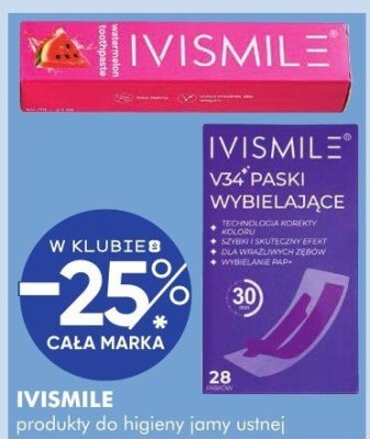 Produkty do higieny jamy ustnej IVISMILE promocja w Super-Pharm